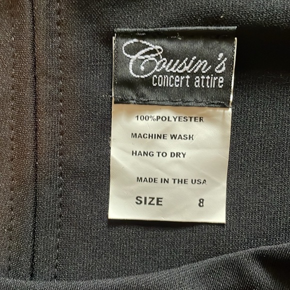 Cousin’s Concert Attire top size 8 long sleeve, full zip back, New - Picture 5 of 17
